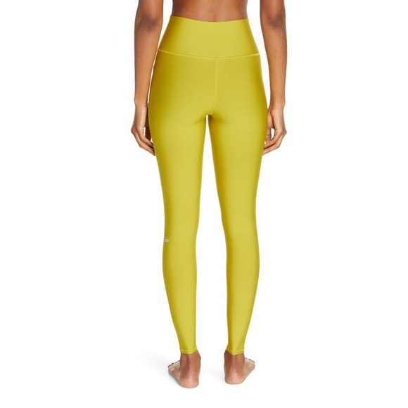Alo Airlift High Waist Leggings Chartreuse - Picture 2 of 13